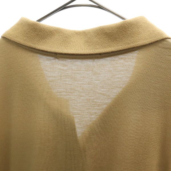 Mizuiro ind vyrobeno v Japonsku Šaty košilového střihu s dlouhým rukávem Béžové Dámské Použité