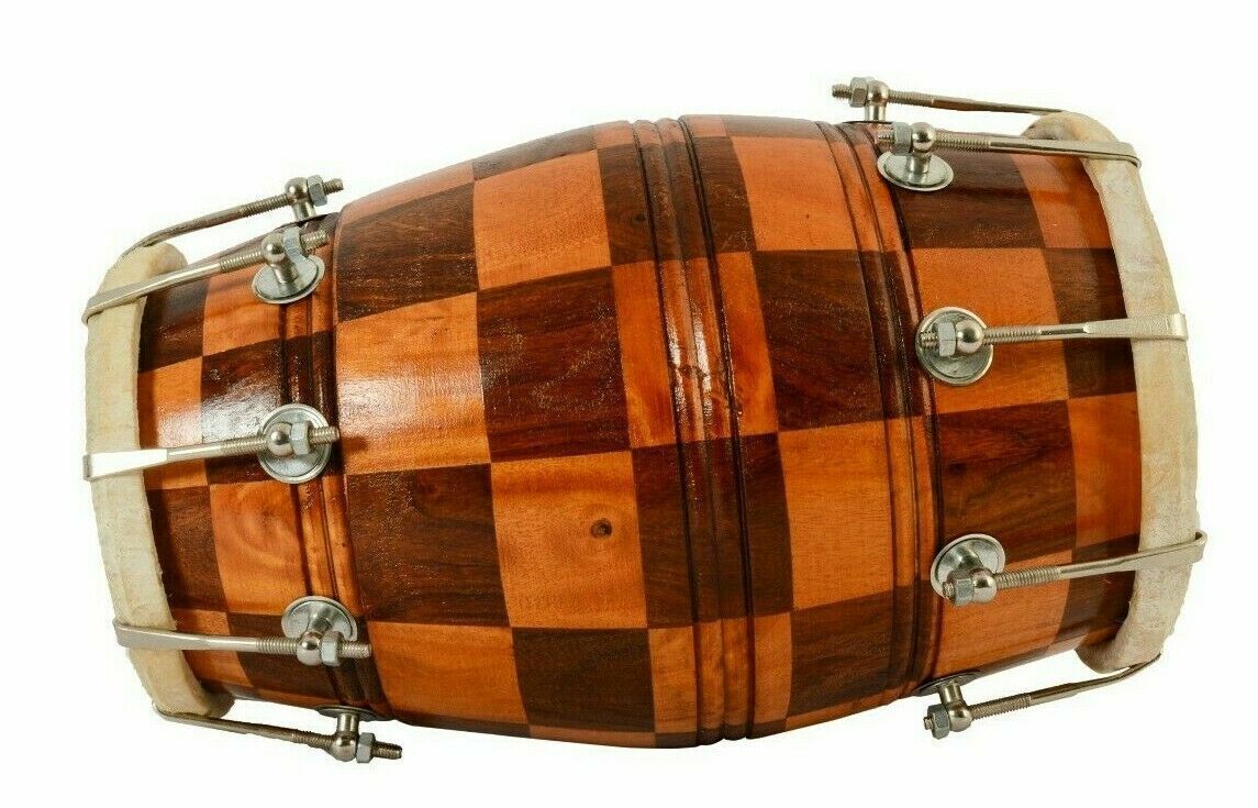 Premium Handmade Dholak/Dholki with Cover – Traditional Indian Folk Percussion Musical Instrument