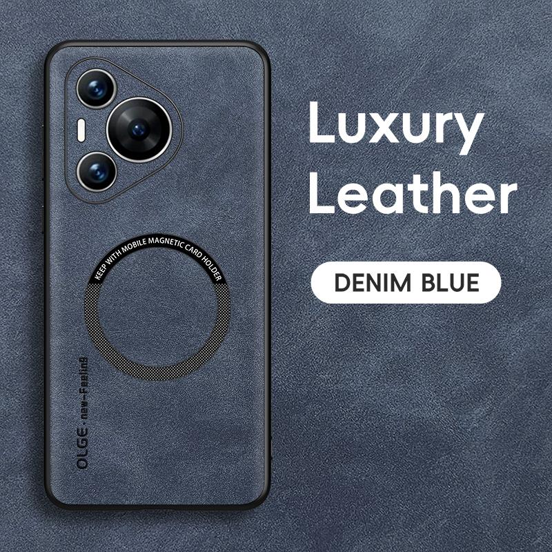 Magnetic Retro Leather Soft Case For Huawei Pura 70 Ultra Pura 70 Pro Plus Pura70 Pro Plus Wireless Charging Phone Case Cover