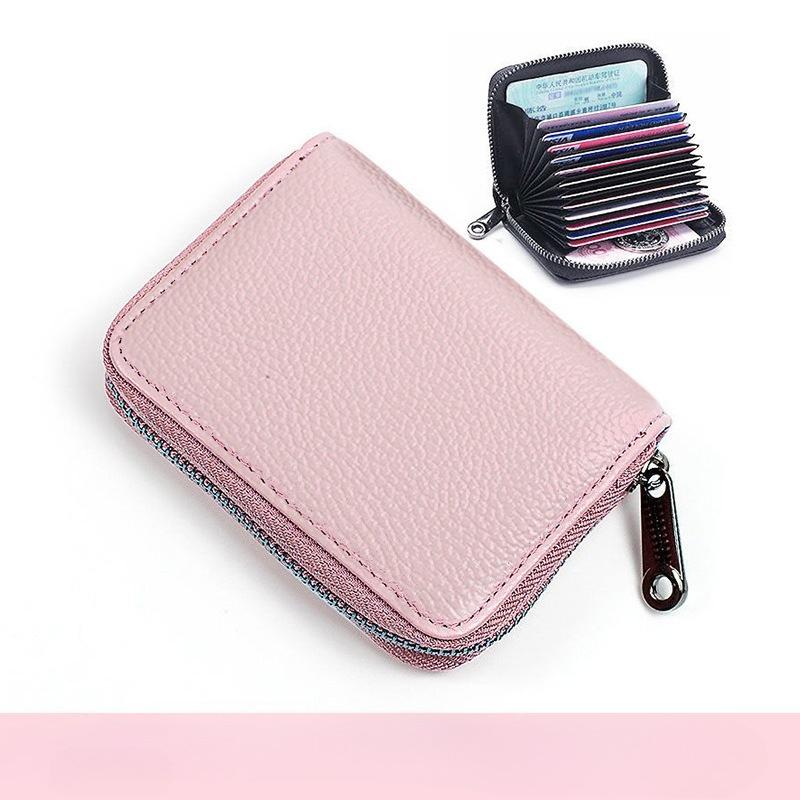 1Pc Genuine Leather Credit Card Wallet Men and Women Fashion ID Card Holder Small Business Card Holders Bag