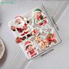 Weihnachts Fondant Silikonform, Weihnachtsmann und Rentierschlitten Schokolade DIY Backform