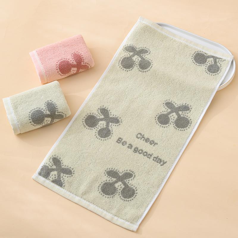 1 STK Håndkle Barnebomull A-klasse bomullsbomullshåndkle fortykket Absorberende Husholdningshåndkle Vask Ansiktshåndkle Absorberende håndklær til flerbruksbruk