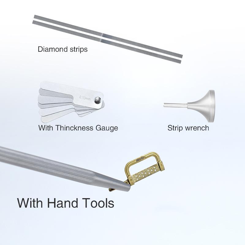 רפואת שיניים 4:1 מנוגד זווית אורתודונטי אינטרפרוקסימלי אמייל הפחתת מערכת IPR הדדית כלי יישור שיניים.