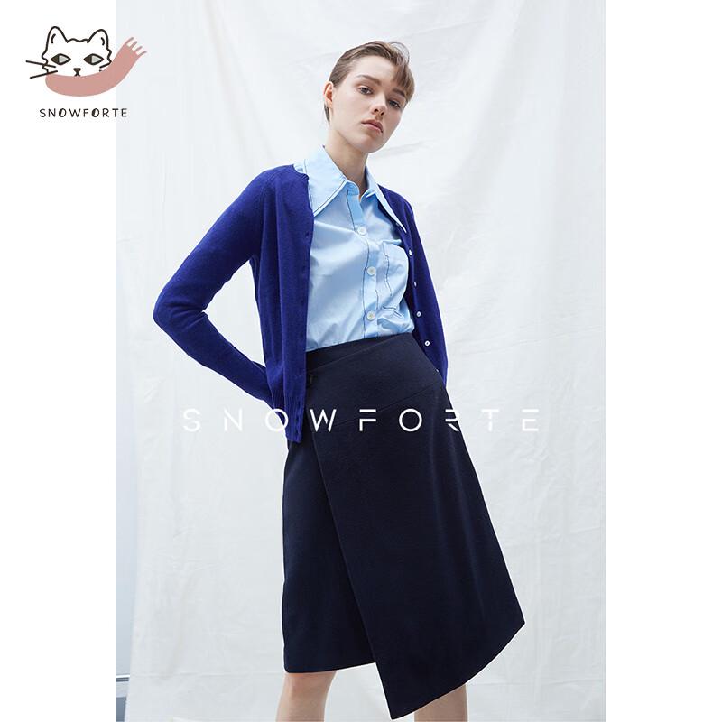 Sinofude Women s Cashmere Wool Wrap Midi Skirt S