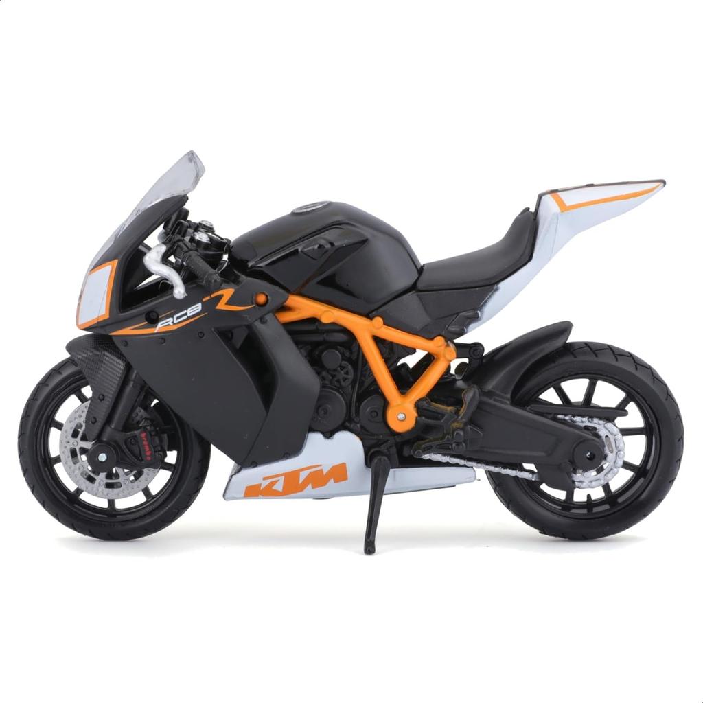 Bburago Scale KTM 1190 RC8 R Black Motorcycle Diecast Model Car Finished Product 1/18 / 18-51049