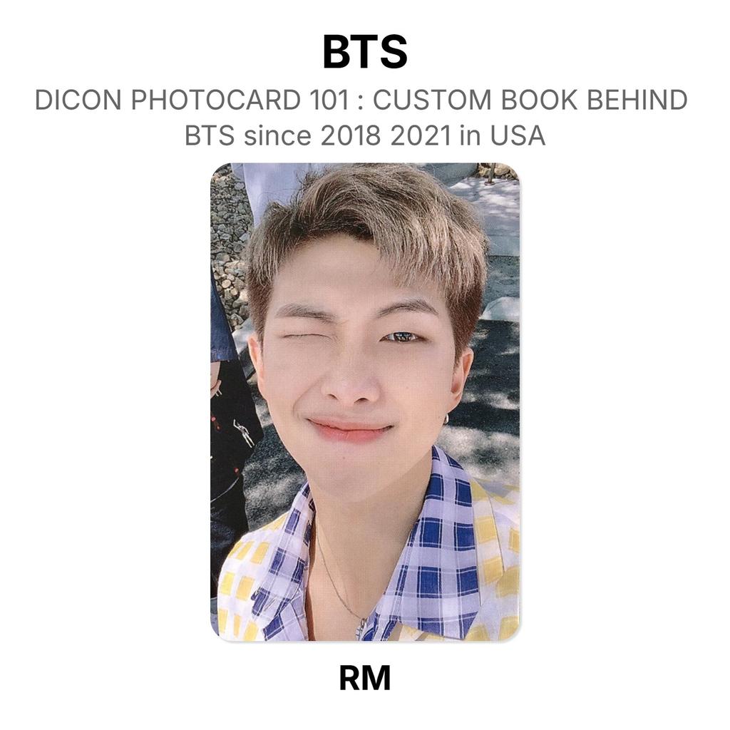 BTS DICON PHOTOCARD 101 : CUSTOM BOOK BEHIND BTS Since 2018 2021 In USA Official Photocard