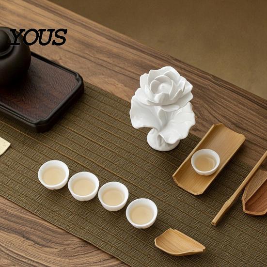 Decorative Lotus Figurine 3D Printed Figurine, Flower Shape Incense Holder, Sculpture Desktop Ornament for Meditation Yoga Room Home Office