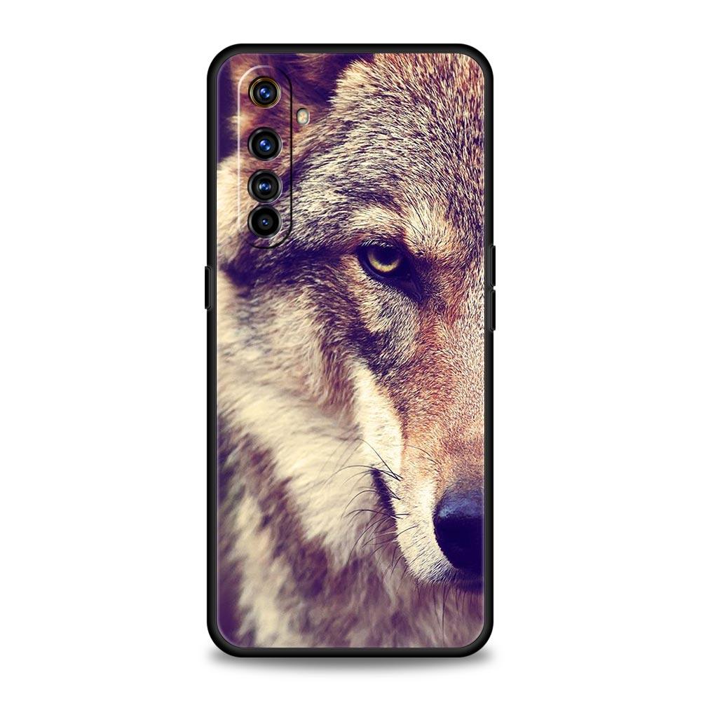 Animal Wolf For Realme 9i Luxury Phone Case 9 8 5G GT2 7 6 Pro Plus 8i C21 C3 C11 C25 Soft Black Silicone Cover Coque Fundas