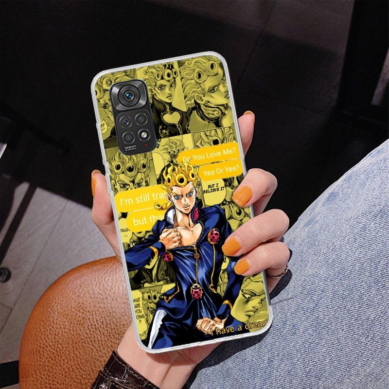 JoJo Bizarre Adventures Anime Phone Case For Xiaomi Redmi Note 15 14 13 12S 12 11 Pro Plus 14S 11S 11E 10 10S 11T 5G Personalize