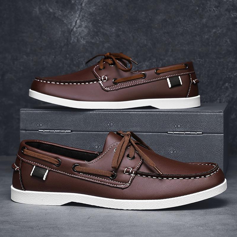 Fashion Summer Men's Casual Shoes Luxury Brand High Quality Leather Designer Shoes Men Loafers Soft Comfy Business Shoes Formal Footwear