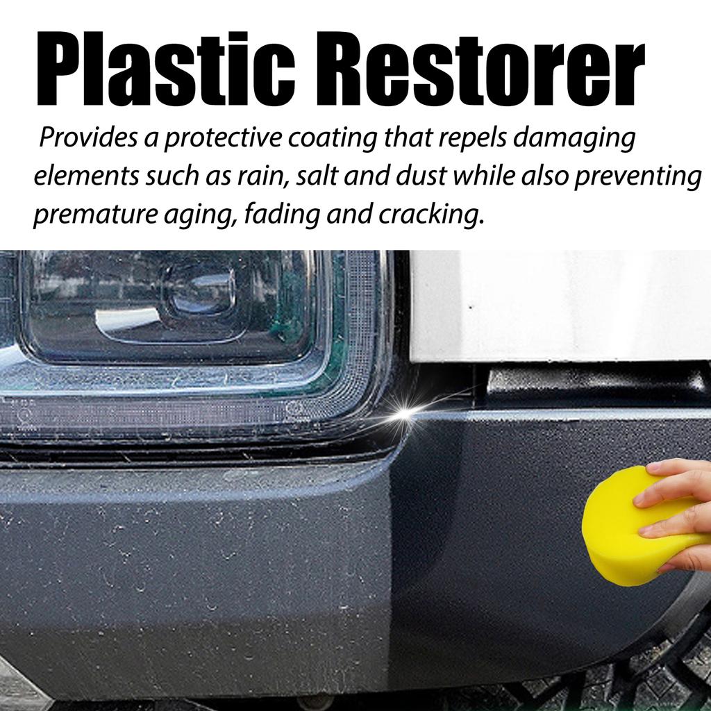 Shine Plastic Leather Restorer Revitalizer Long-Lasting Coating Car Rubber Renovator Glossy Clean Refurbish for Automotive