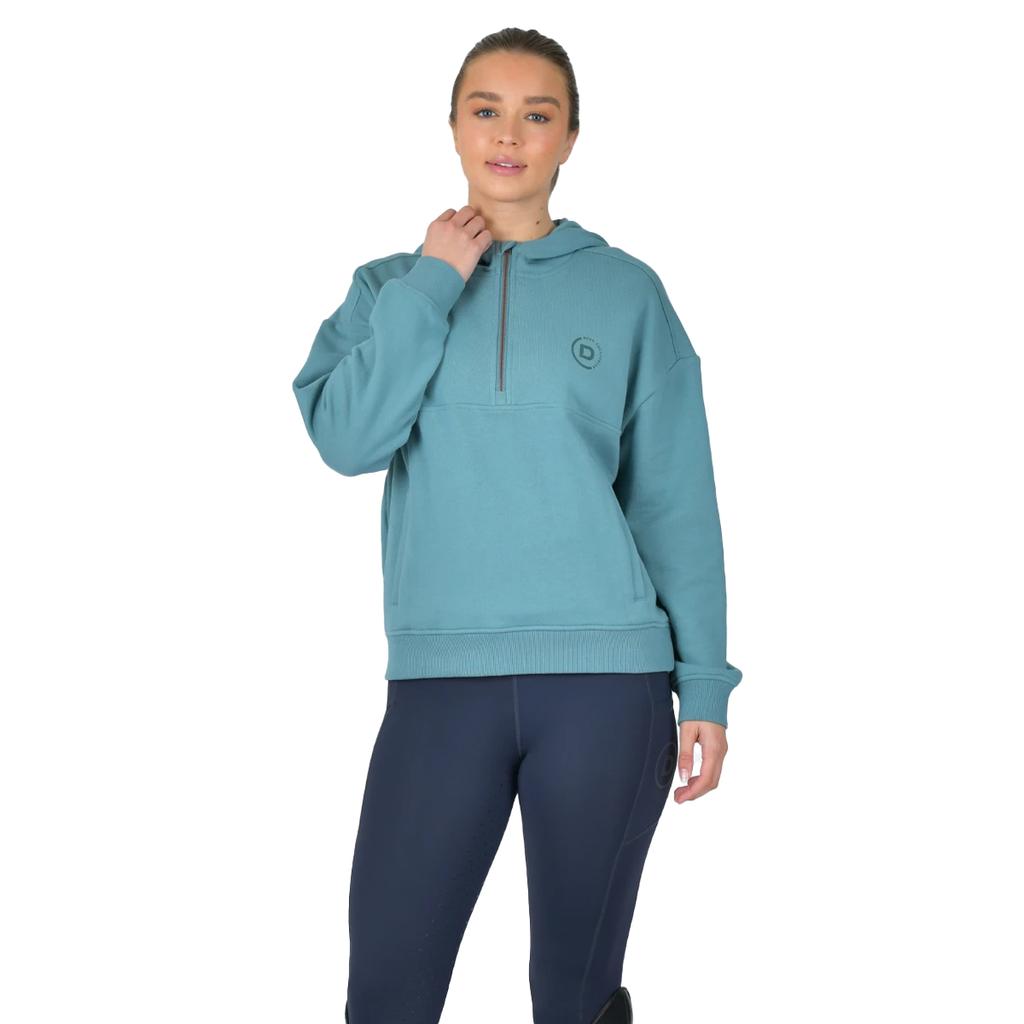 DUBLIN Womens/Ladies Hooded Quarter Zip Fleece Top