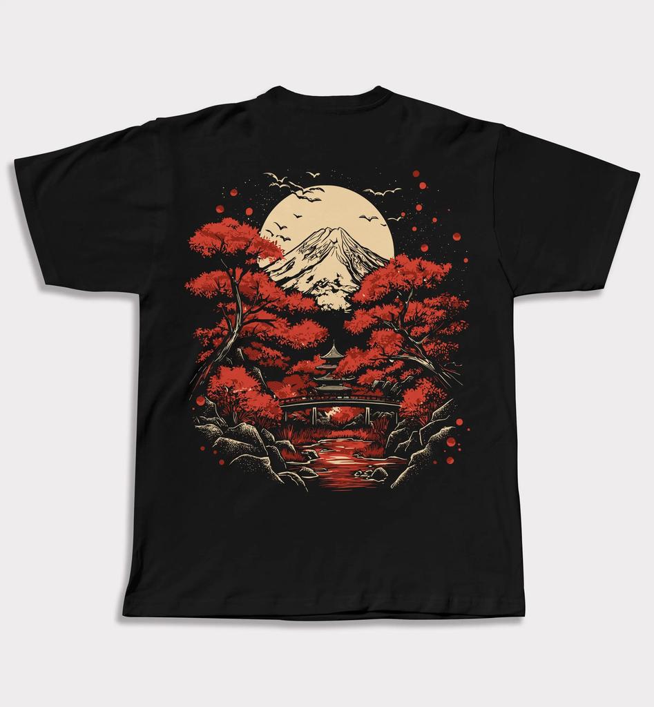 Mount Fuji Japanese Scene T-shirt
