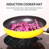Induction Cooktop Mat Kitchen Induction Cooker Cookware Protector Silicone Mat Reusable Heat Insulated Round/Rectangular Pad Kitchen Supplies