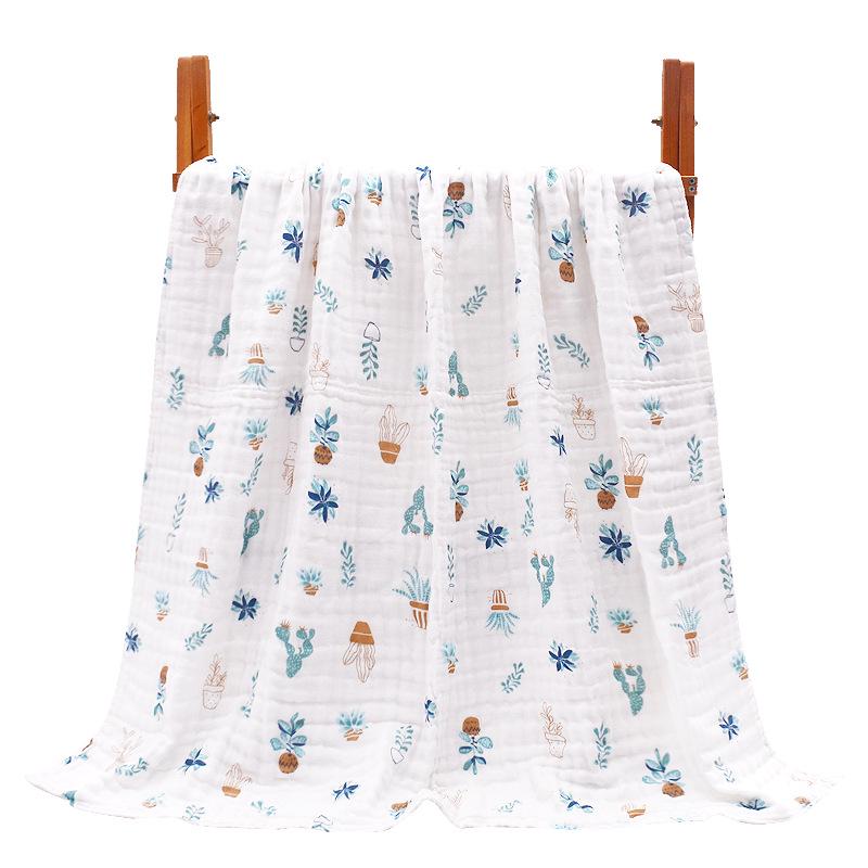 Pure Cotton Baby Bath Towel: Six-Layer Gauze Newborn Blanket & Swaddle