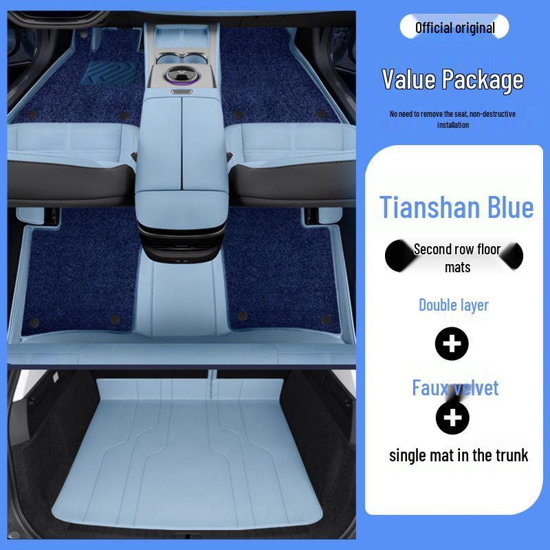 Eco-Friendly Leather Car Floor Mats for Hongqi Tiangong 08 - Full-Coverage Interior Protection & Modification  