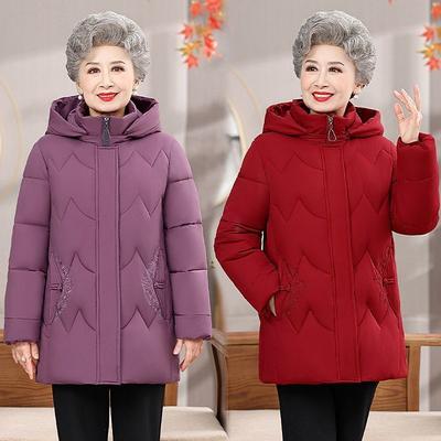 Echtpelzkragen Damen mittleren Alters Winter Daunenmäntel Plus Size Weiße Entendaunenjacken für Frauen Parkas Dicke warme Oberbekleidung