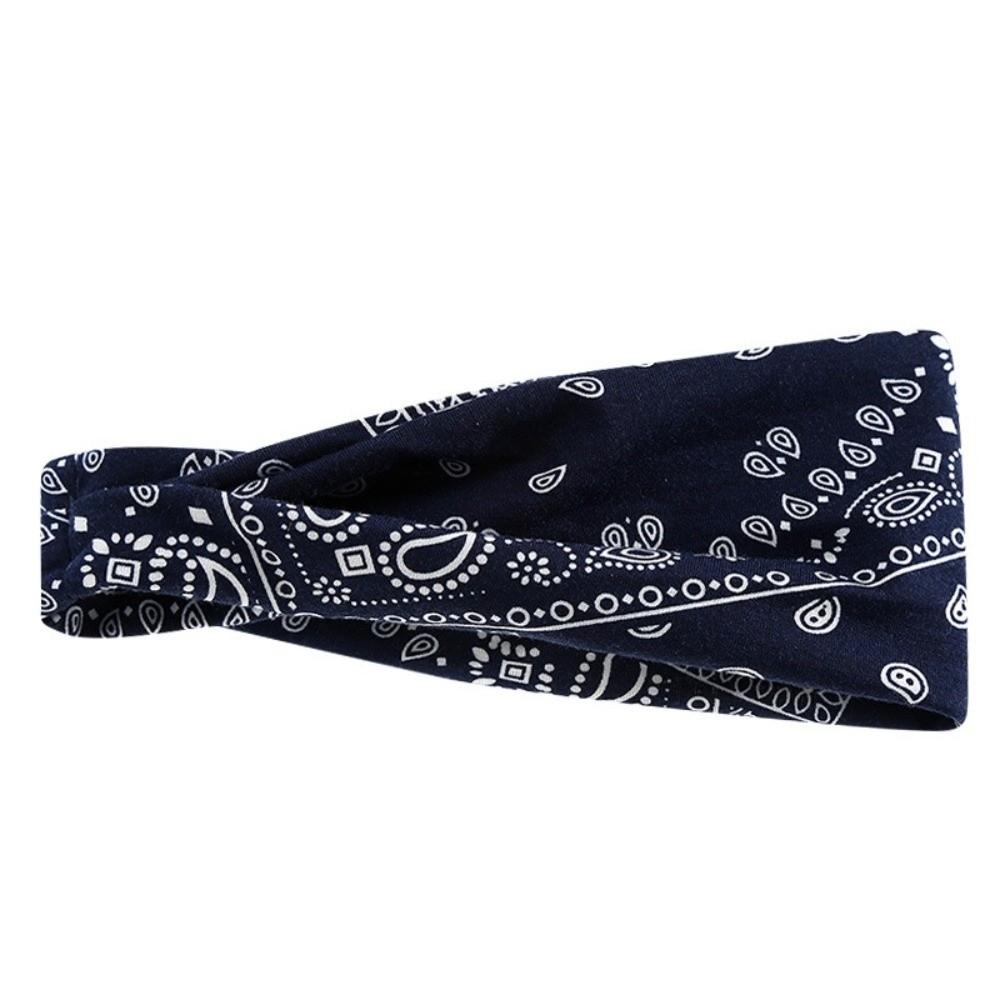 Sweat-absorbing Wide Hairband Non-slip Sports Cross Headband Fashion Hair Band