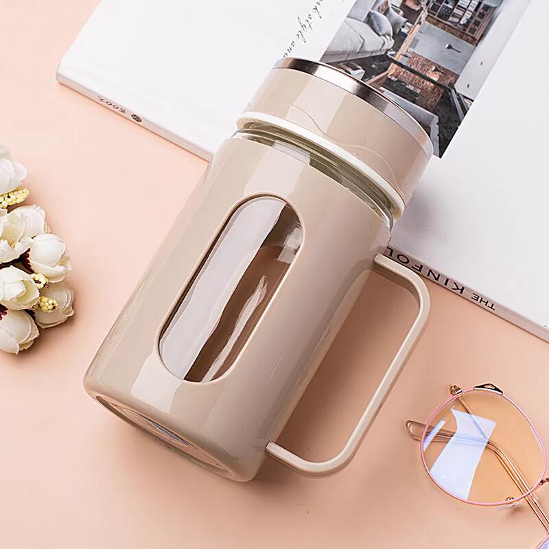 ZISIZ Large Capacity Glass Water Bottle
