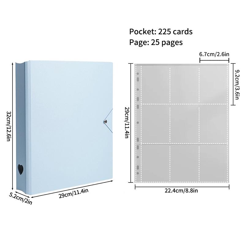 1-9 Grids Binder Photocard Photo Album Kpop Photocard Holder Card Collect Book Binder Kpop Binders Album and Inner Pages