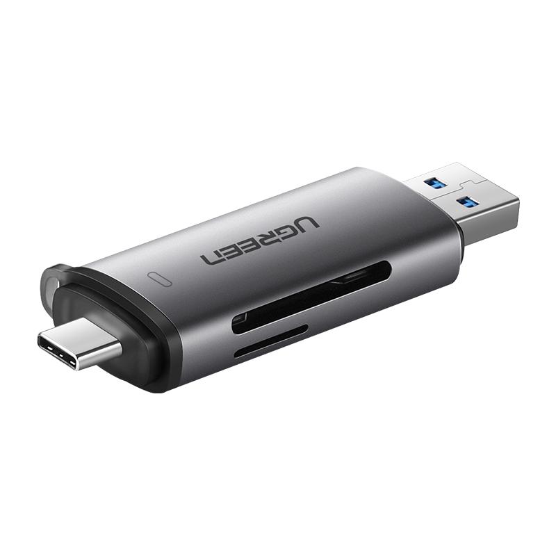 UGREEN USB и Type-C 3.0 Высокоскоростной кард-ридер для карт SD/TF