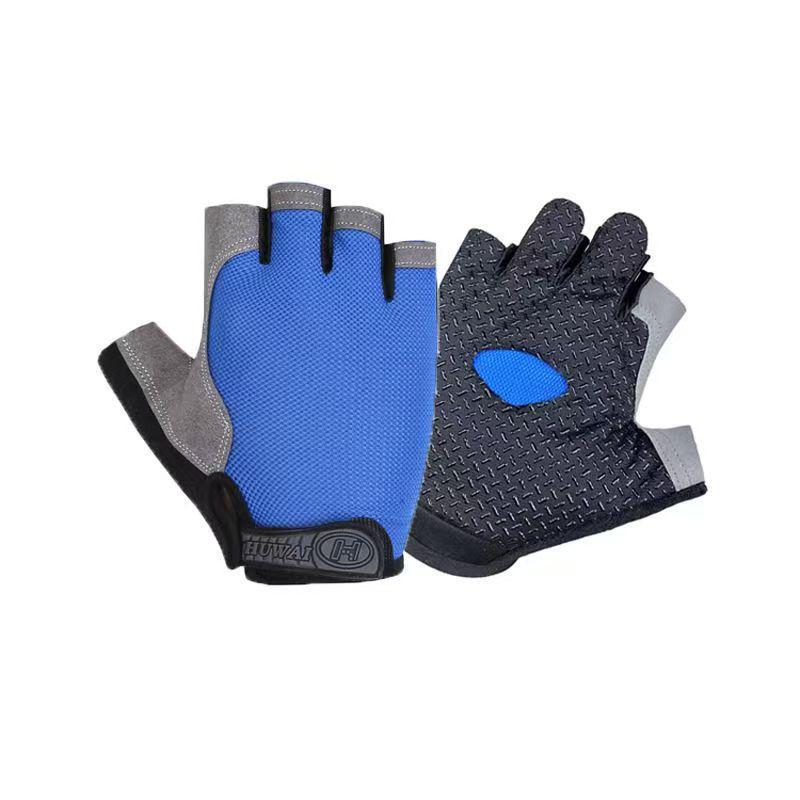Unisex Non-Slip Half-Finger Workout Gloves - Ideal for Pull-ups, Cycling, and Preventing Calluses