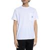 Solid Color Crew Neck Fitted Short Sleeve T-Shirt Men Tops White 801521957-A0001