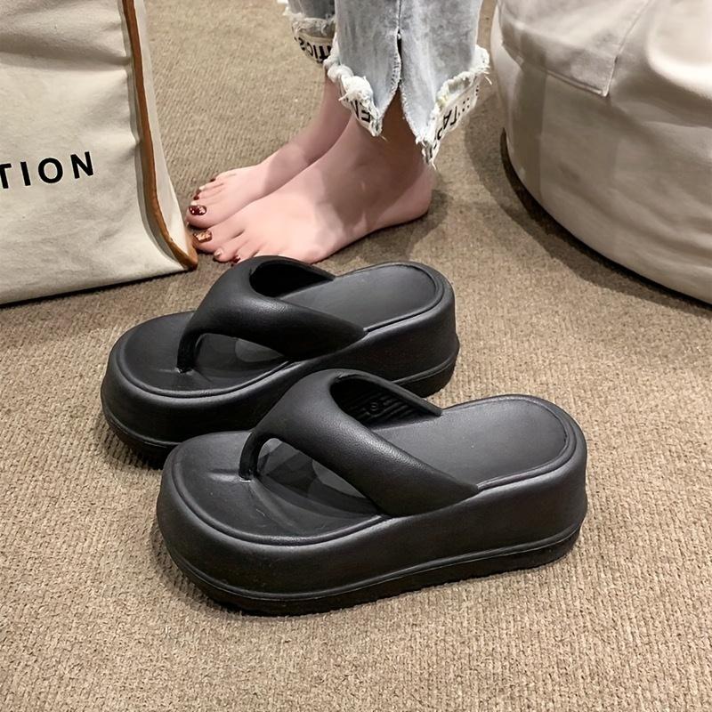 [Comfortable EVA Sandals] 7cm Thick Sole Women's EVA Slide Sandals | Open-Toe, Comfortable, Durable,Indoor/Outdoor Use,Casual Footwear,Summer Slippers