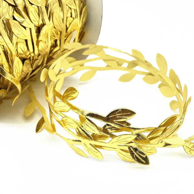 10M Silk Leaf-Shaped Handmake Artificial Green Leaves Hanging Vines Wedding Decoration DIY Wreath Gift Scrapbooking Craft