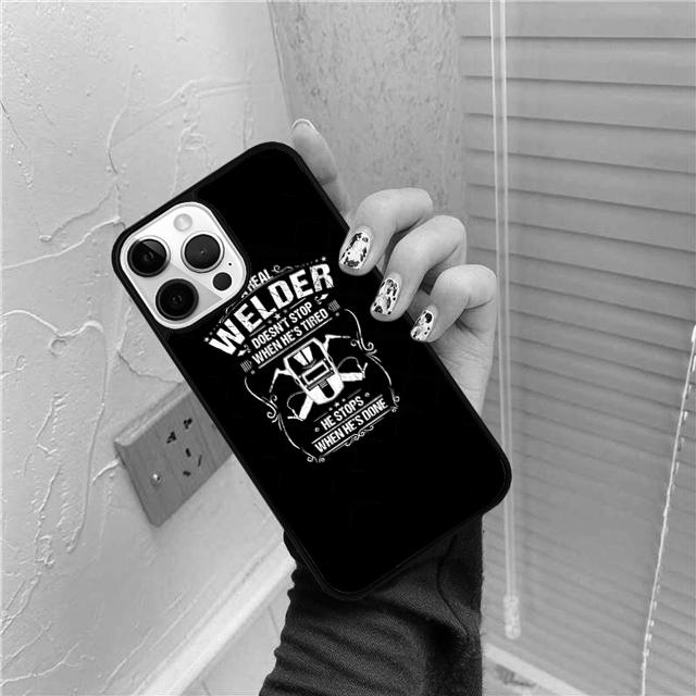 My Heart Belongs To An Awesome Welder Phone Case For For iPhone 17 Air 16 15 11 12 13 14 Pro Ma Plus coque