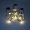 Solcellsdrivna Utomhus Dekorativa Glasboll Glödlampa Ljus - Varmvit (4-pack)