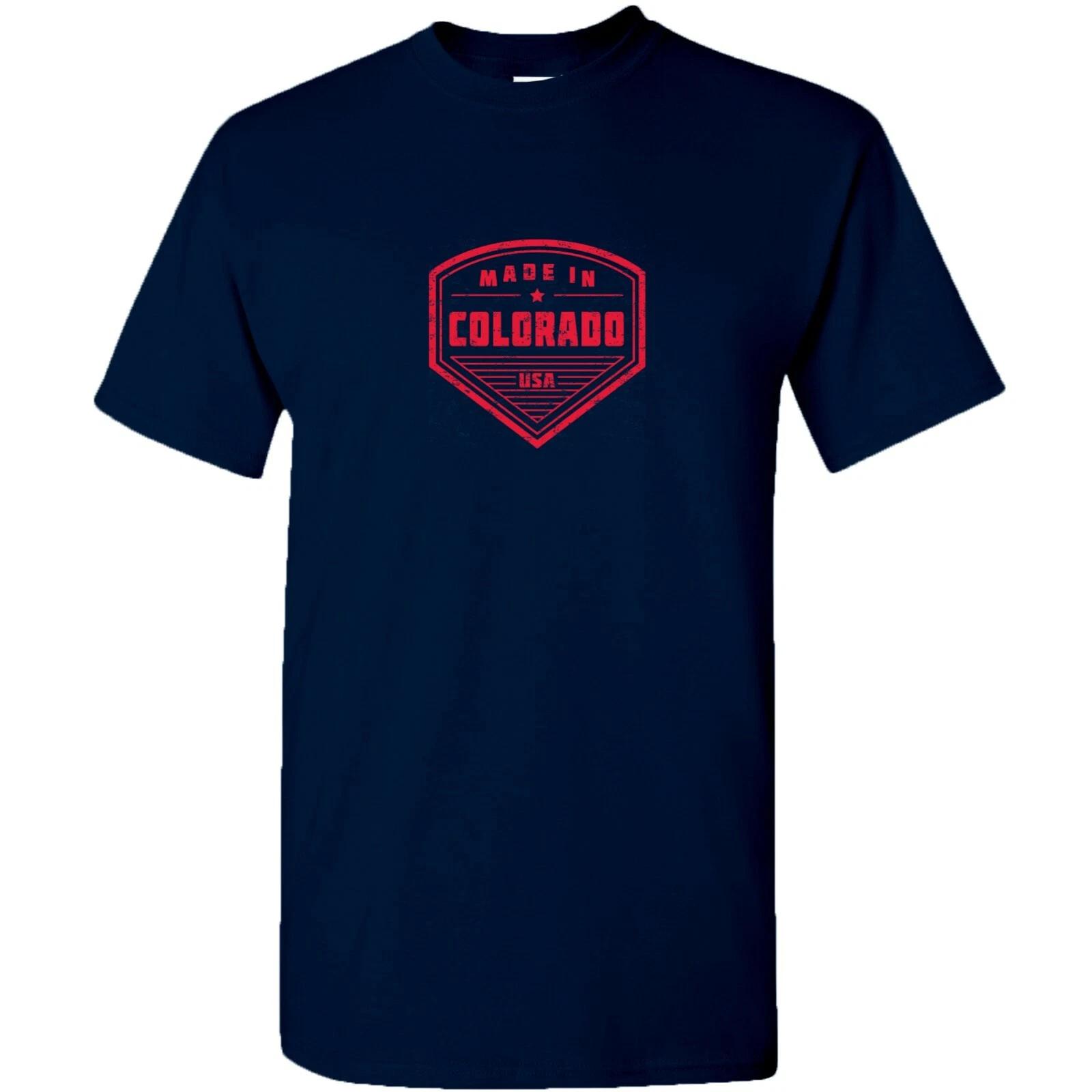 

Made in Colorado Badge- Classic City Sports Team T-Shirt - Navy S