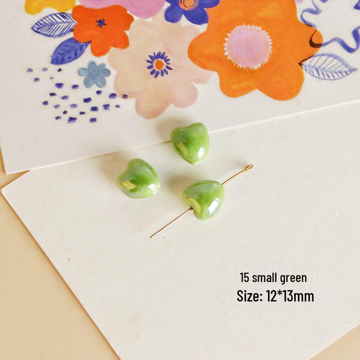 

Разноцветные керамические бусины-сердечки AB для изготовления браслетов, ожерелий, серег и ювелирной фурнитуры своими руками