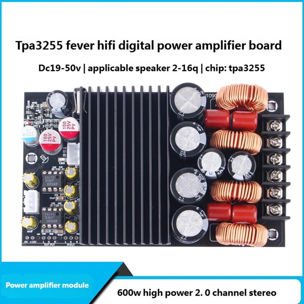 TPA3255 2 Channel 19-50V 315W+315W Sound Amplifier Module Double Channel Power Amplifier Module for Home Theater