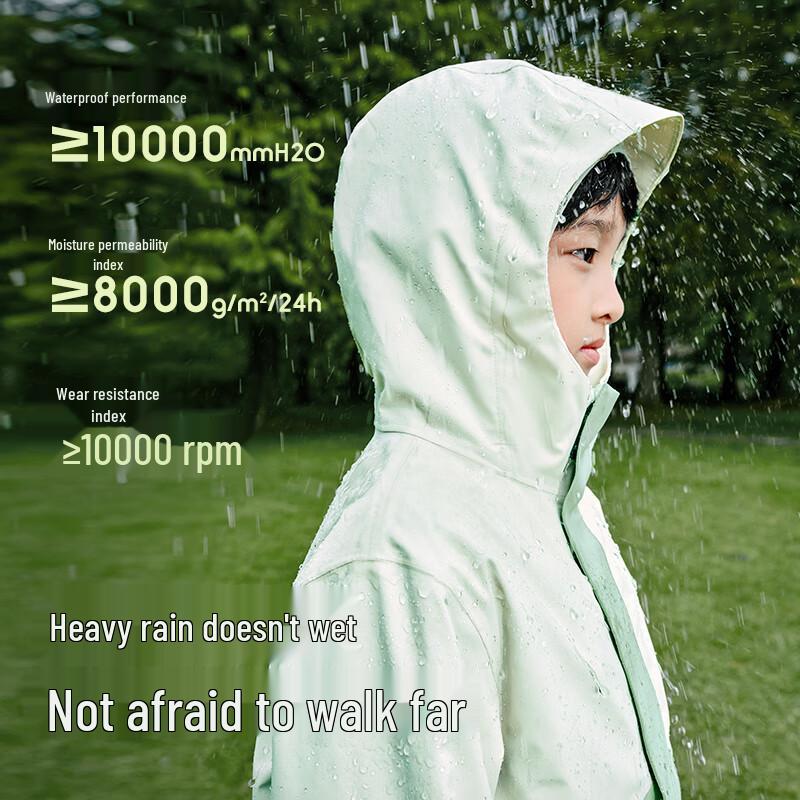 

Balabala Kids 2025 Spring Waterproof Outdoor Jacket 160
