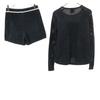 Nike Long Sleeve Cut Setup S Navy System Shorts Women Used