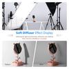 Neewer 12x5 Feet/3.6x1.5 Meters Nylon Silk White Seamless Diffusion Fabric for Photography Softbox, Light Tent and DIY Lighting Modifier