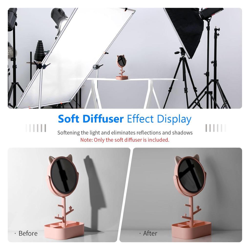 Neewer 12x5 Feet/3.6x1.5 Meters Nylon Silk White Seamless Diffusion Fabric for Photography Softbox, Light Tent and DIY Lighting Modifier