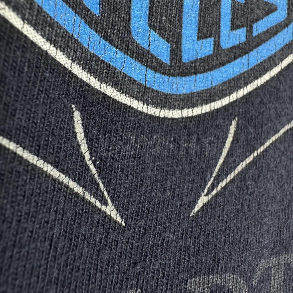 [USED] Made In USA Harley-Davidson Blue Flame Double-Sided T-Shirt