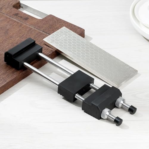 Stainless Steel Universal Whetstone Stand, Adjustable, Fits 135-218cm Sharpening Stones, Knife Sharpening Stones, Non-Slip Fixed Base, Sink Bridge, Sh