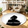Round Rug Custom NameThe Weeknd Pattern Non Slip Carpet Home Floor Decor