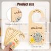 7/8Pcs Wood Infant Wardrobe Divider Label Assortment Nursery Clothes Organizers  Baby Clothes