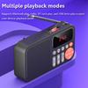 Mini Portable FM Radio HD LED Display Best Reception Radios Rechargeable Bluetooth Speaker Music Box Support TF Card USB AUX