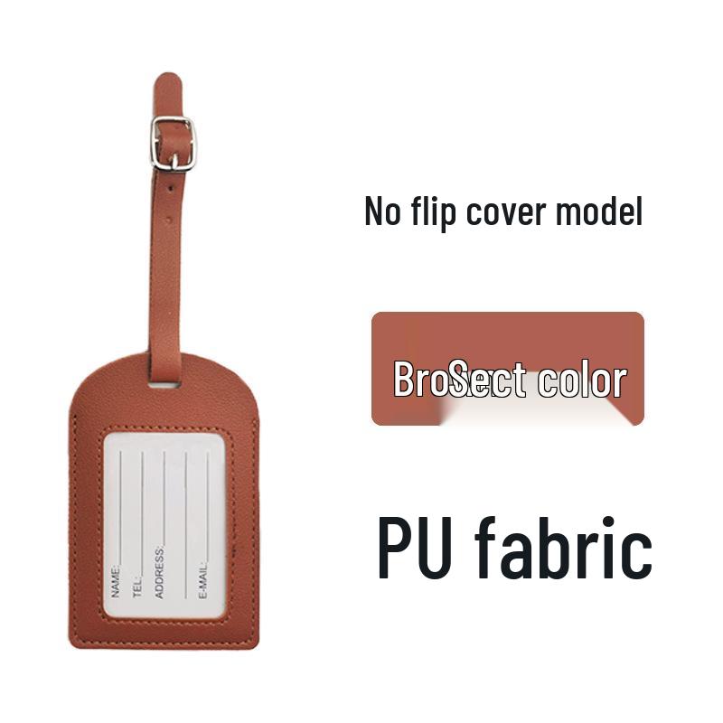 Přizpůsobitelná PU kožená jmenovka na zavazadla s logem společnosti pro přeshraniční cestování