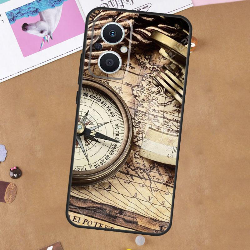

Compass For OPPO Reno 7 8 Lite 10 11 12 13 14 Pro 8T 11F 12F 13F 14F OPPO Find X8 X5 X6 X9 Pro Case OPPO Find X5