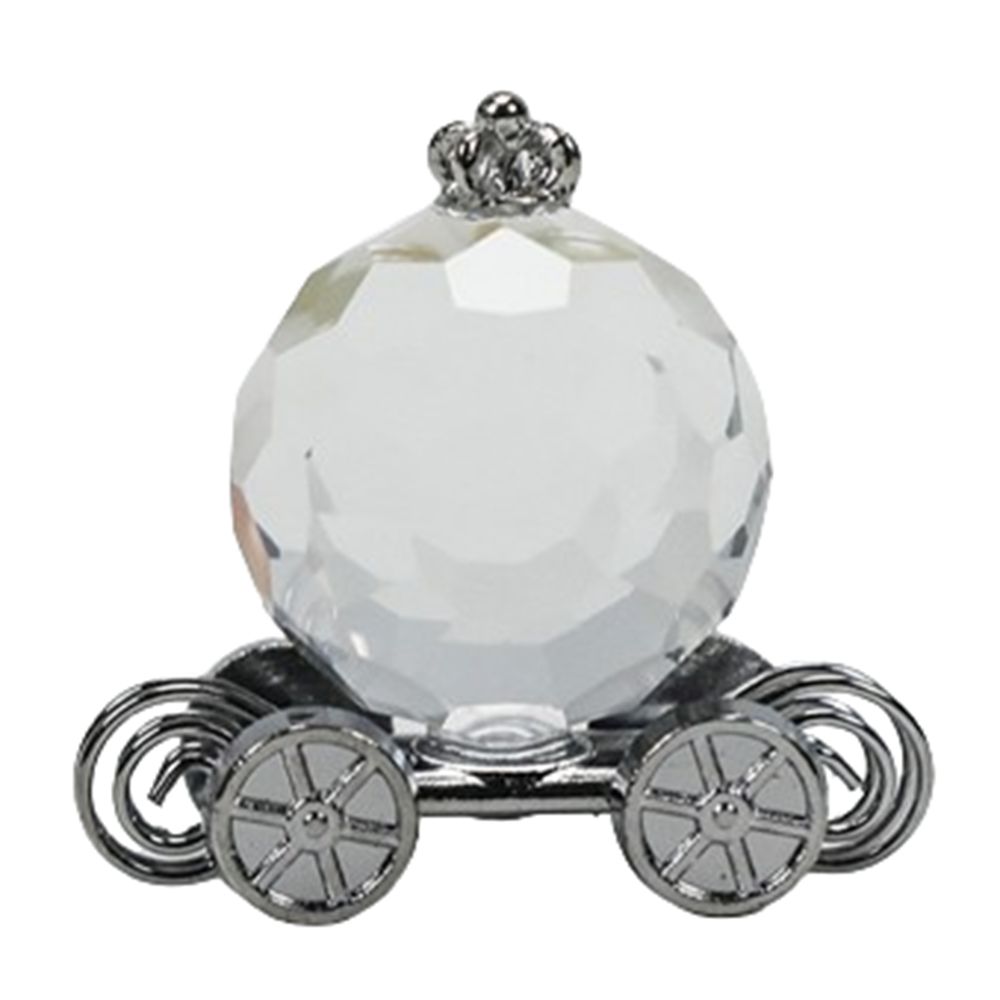 Clear Crystal Crafts Crystal Pumpkin Car Exquisite Baby Birthday Gift  Office Home Decoration