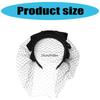 Unique Black Veil Mesh Veil Headbands 1920s Fascinator Headpiece Birdcage Veil Hair Decors For Bridal Halloween Parties
