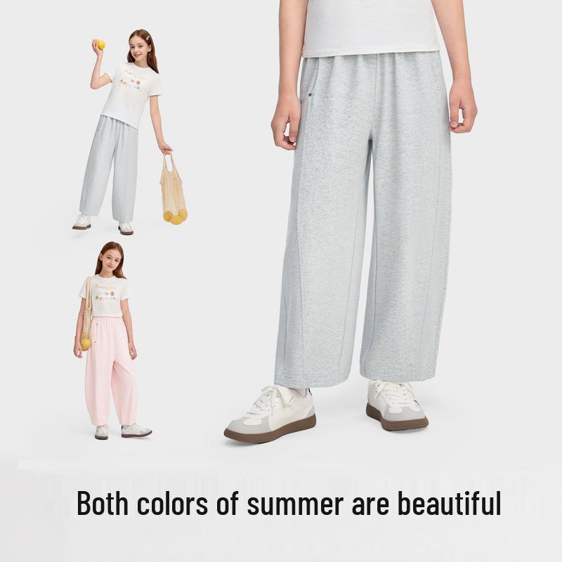 Balabala Girls' Summer Cooling Casual Trousers