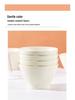 Set of 6 Cream-Colored 5-Inch Creative Rice and Soup Bowls - New Trendy Design