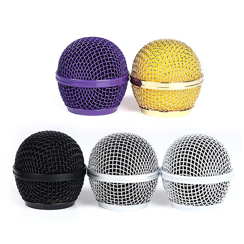1ks Pro Shure Sm58 Bezdrátový Mikrofon Náhradní Kovová Mřížka Mikrofonu Výměna Profesionální Párty Mikrofon Hlava Díl